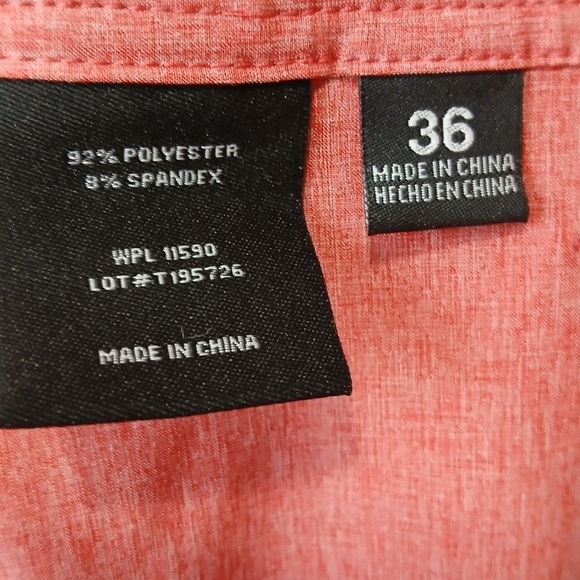 Cool Keep Performance Shorts Light Red Men's Size 36 - Picture 5 of 5